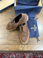 MADE IN UK - 11 US / 10 UK- Trickers - RICHARD BROGUES - WAXY SUEDE