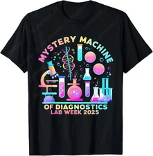 Mystery Machine of Diagnostics Lab Week 2025 Med Lab Tech T-Shirt