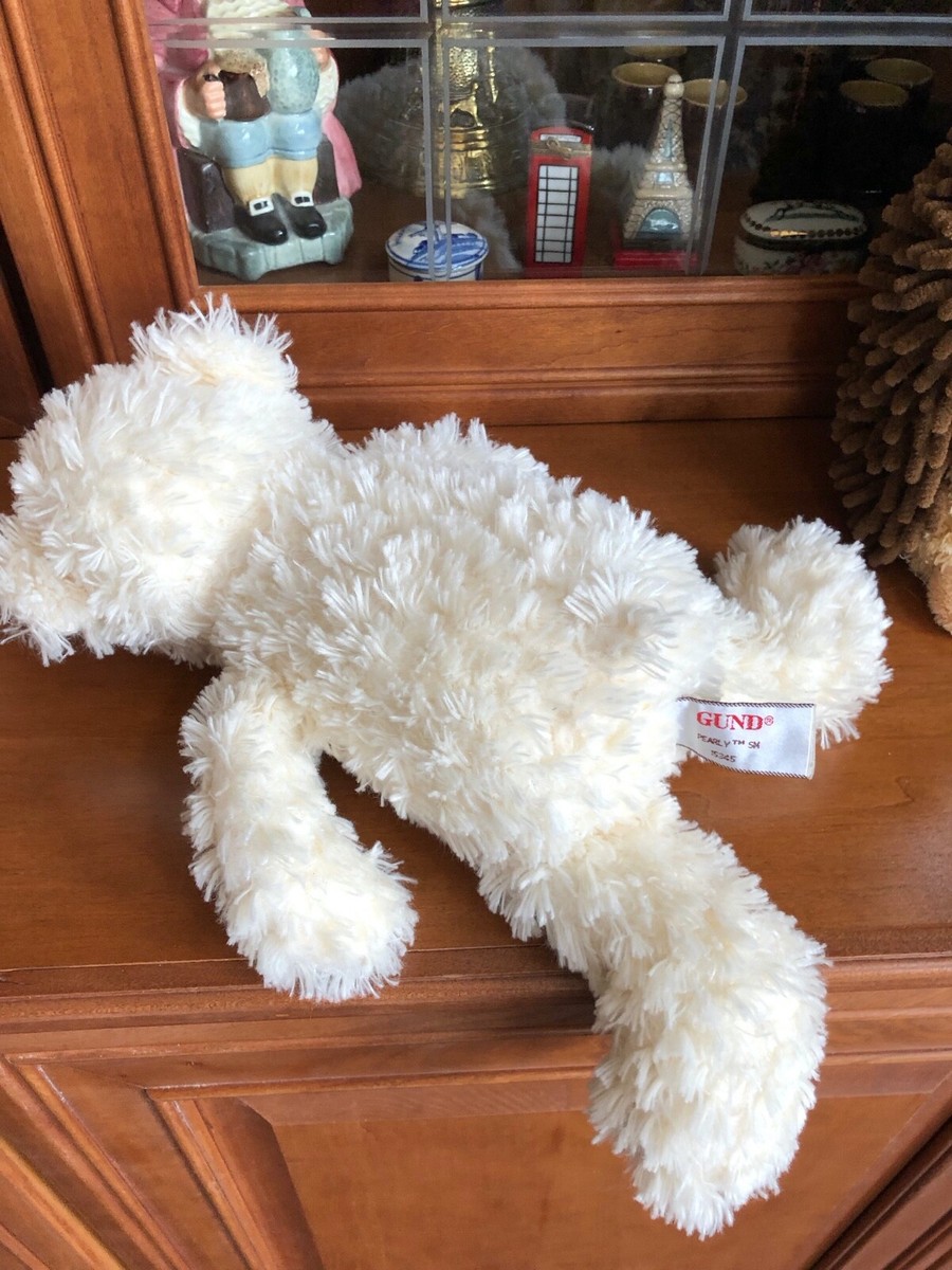 Gund 12” Stuffed Teddy Bear Lovey Pearly 15345 Soft Fuzzy