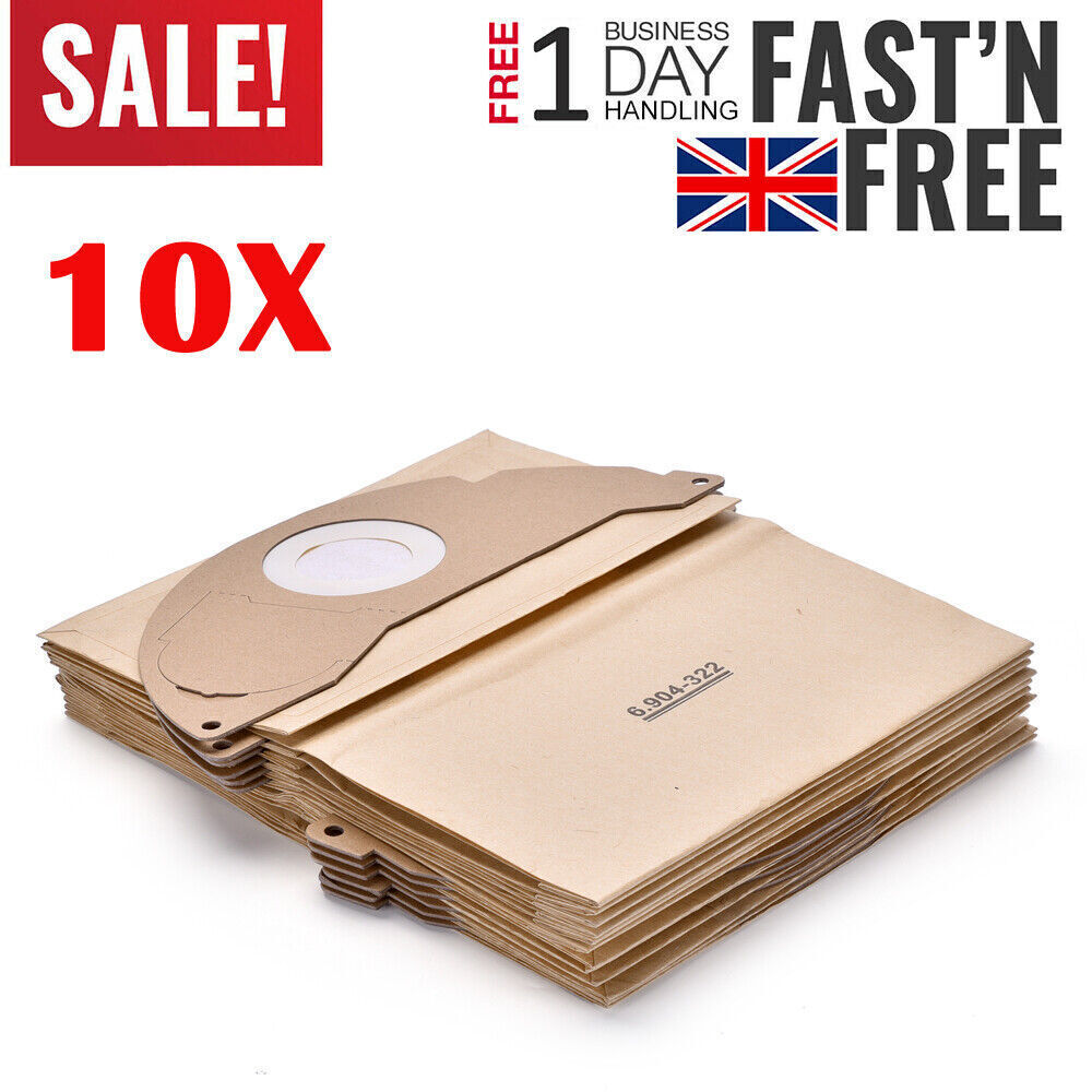 For Karcher Wet and Dry WD2 WD2.200 MV2 A2004 Vacuum Cleaner Hoover Bags/Filters