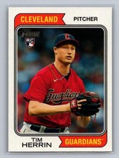 Tim Herrin 2023 Topps Heritage RC Cleveland Guardians #639