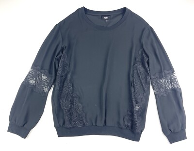 Women s Massimo Long Sleeve Black Blouse Size XS