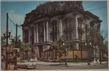 Vintage Postcard Jefferson County Courthouse Steubenville Ohio AA2