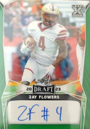 2023 Leaf Draft Zay Flowers #BA-ZF1
