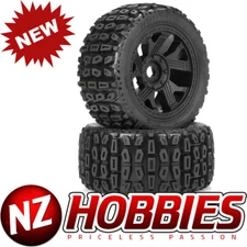 DURATRAX DTX565010 Brutus F/R 5.7" Monster Truck Tires MTD 24mm Black Ripper (2)