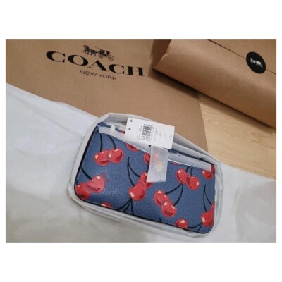 Coach Noa Pop Up Messenger Cherry Bag Leather Handbag 