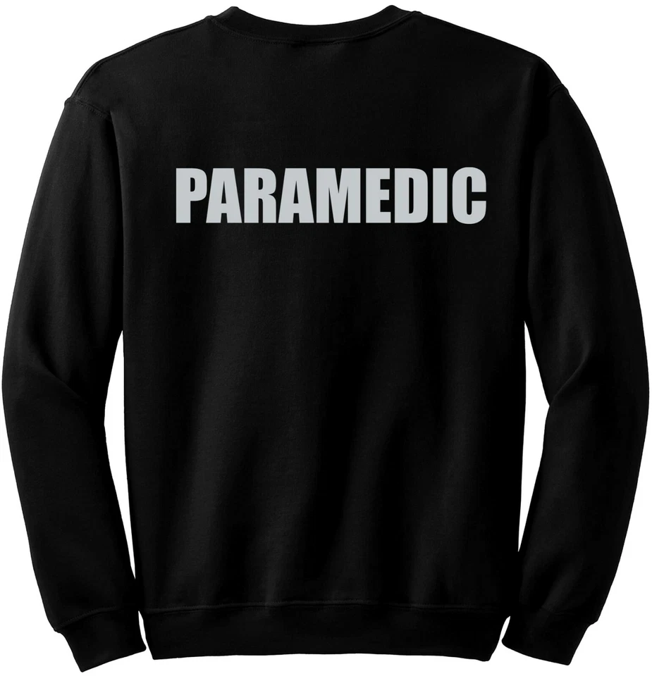 Paramedic crewneck sweatshirt with Reflective decoration both front and back - Image 2 of 4