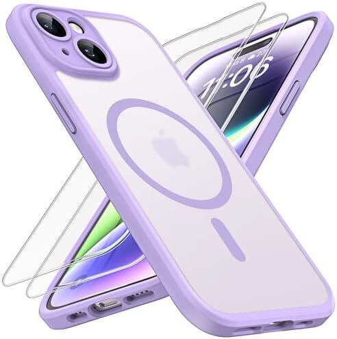 Magnetic for iPhone 13 Case, Upgraded Full Camera Protection, Compatible with Ma