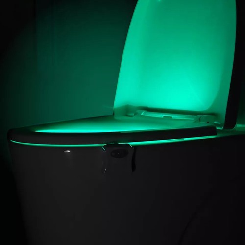 2er Pack 16 Farben Toilettenlicht Innen Schüssel Mensch Bewegungssensor Nachtlicht - Bild 14 von 15