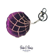 Purple Sparkle Concha Key Chain | Pan Dulce Key Chains | Free Shipping