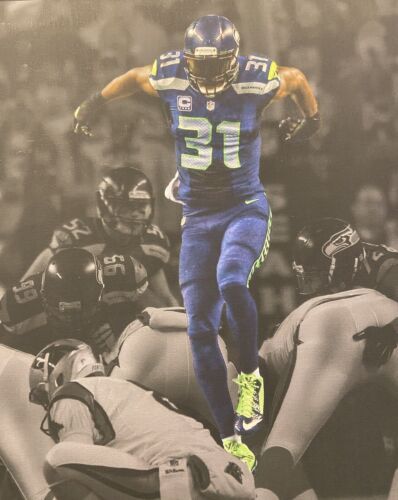 KAM CHANCELLOR SIGNED 16x20 CANVAS AUTOGRAPHED SEATTLE SEAHAWKS AUTO - Picture 3 of 4