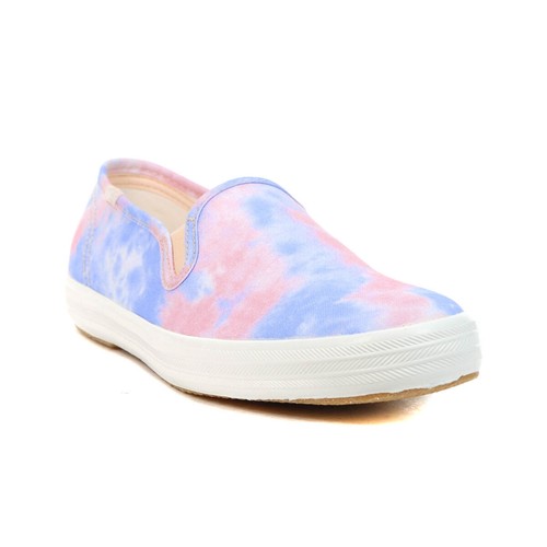 Keds Champion Pink/Blue Tie Dye Canvas Slip-On Sneakers WF65887 - Picture 2 of 3