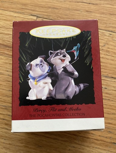 Hallmark Keepsake Disney's Pocahontas - Percy, Flit Meeko Ornament ~ NEW 1995