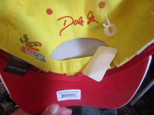 New W/ Tag Yellow & Red #3 DALE EARNHARDT Jr. Adjustable Hat Chase Authentics - Picture 2 of 3