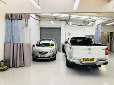 GREY / CLEAR CLASSIC FORD MK1 ESCORT RESTORATION REPAIR CURTAINS  20FT X 10FT 