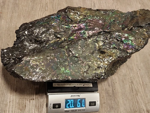 HUGE 20LB, 17" Peacock Coal/Rainbow Anthracite, Tresckow Pennsylvania PA Mine