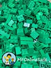 EB Genuine LEGO Green 2x2 2x3 2x4 Bricks Mix Part 3001 3002 3003 100 Pieces 164g