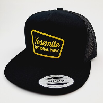 Yosemite National Park Patch Flat Bill Trucker Mesh Snapback  display picture 1