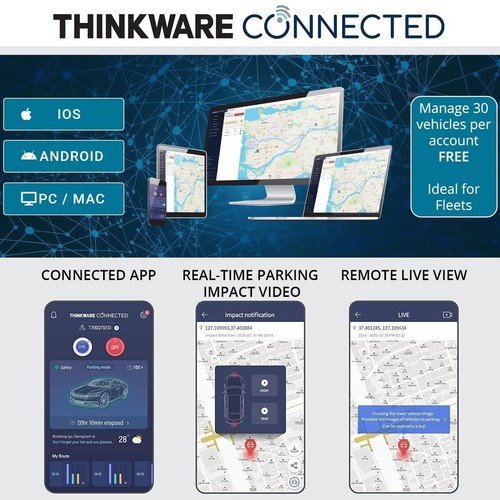 Thinkware Q850 Dash Cam 64GB SD Card Front & Rear Cams BStock - Picture 3 of 10