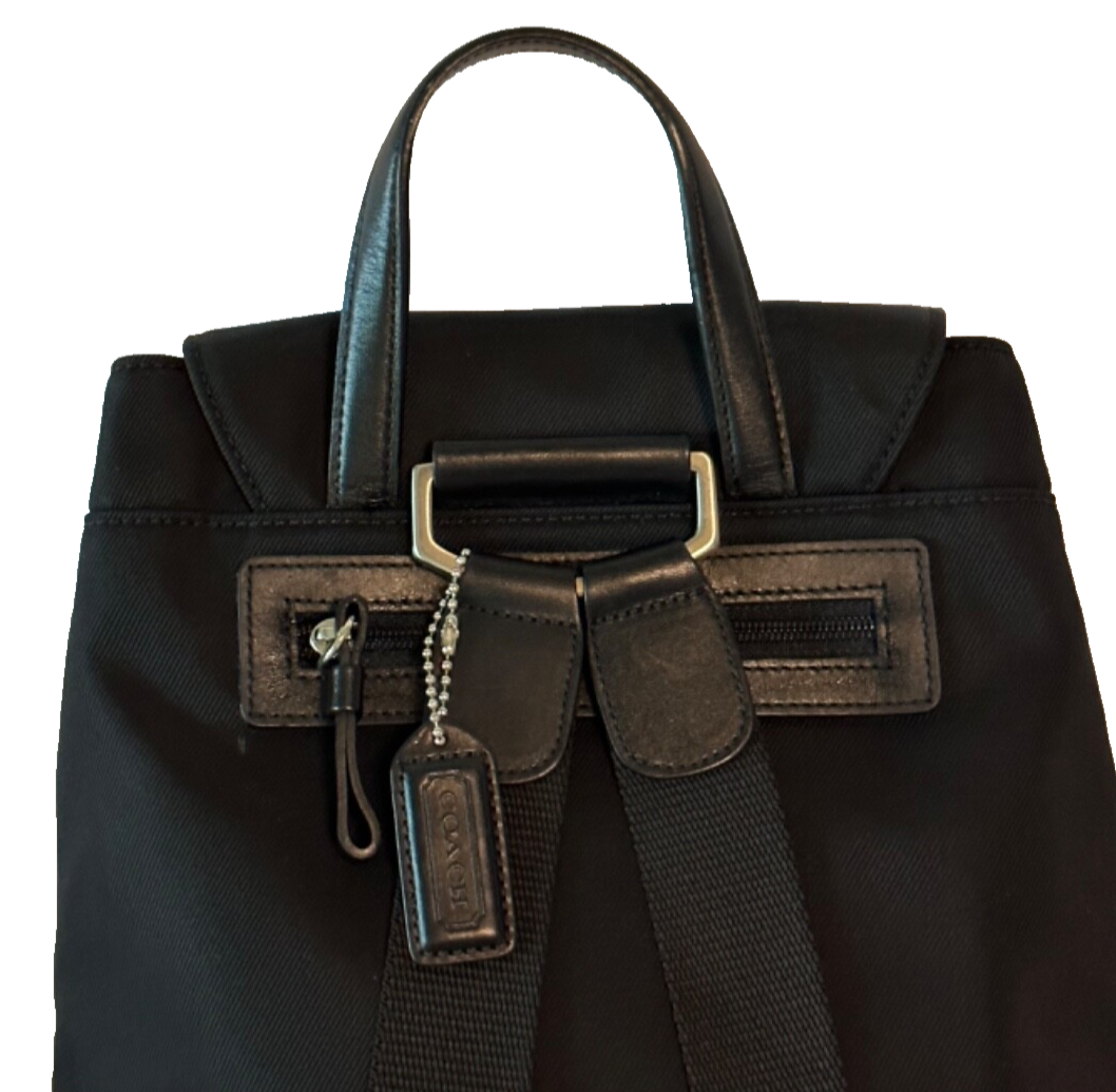 coach backpack 7441 Coach 7441 Vintage Mercer Twill Nylon Backpack Book School Bag Rucksack  Black for sale online