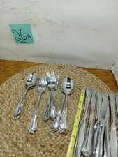 vintage oneida 1881 rogers stainless flatware Tru Rose 21 Pieces Set Replacement