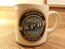 Antique Rare Goodyear Aerospace 'Aspro' Mug Collectible Made In USA