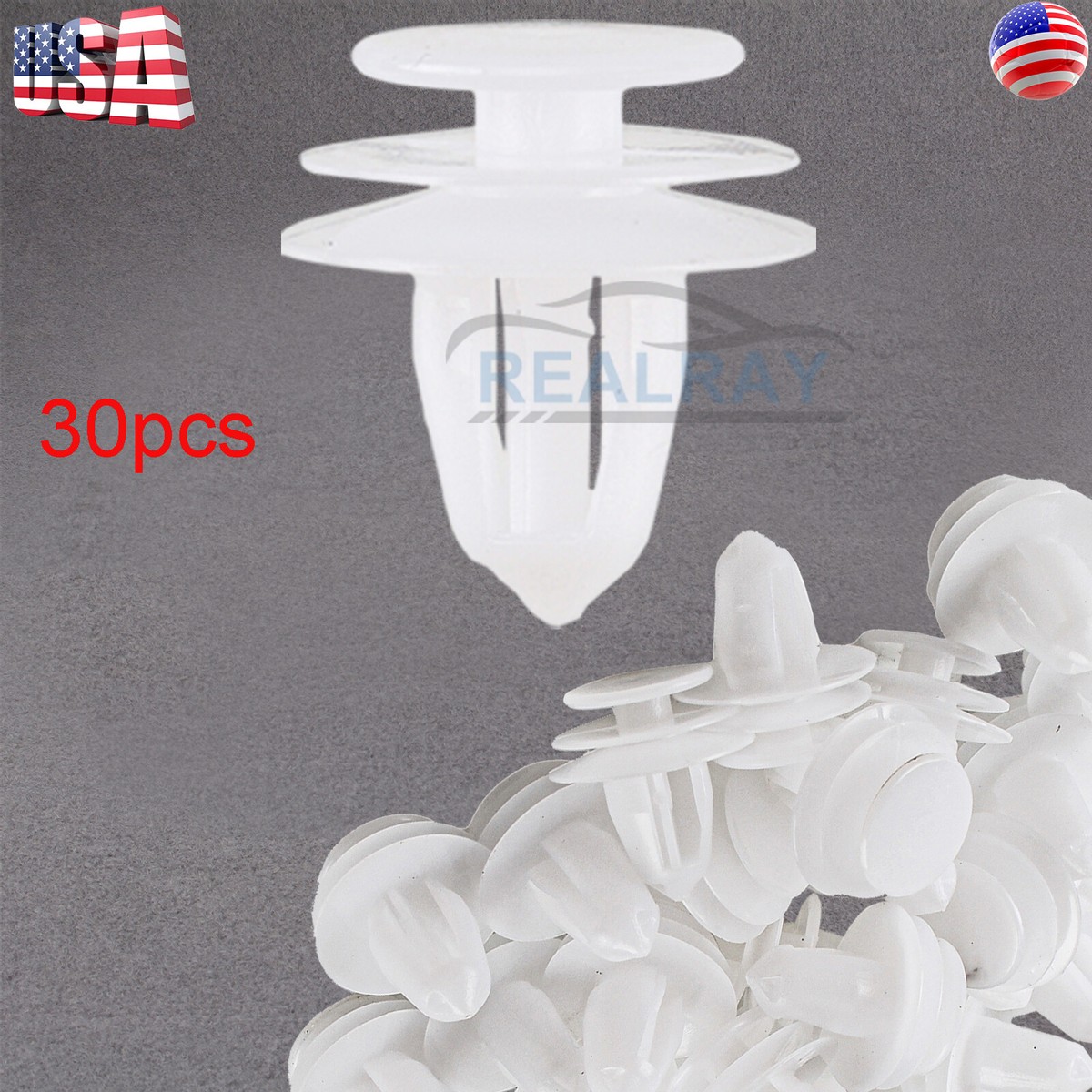 30Pcs 01553-30001 Door Trim Panel Molding Retainer Clip Fastener