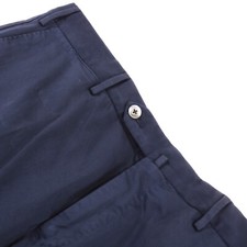 PT01 NWT Chinos / Casual Pants Size 50 34 US Solid Blue Cotton Blend