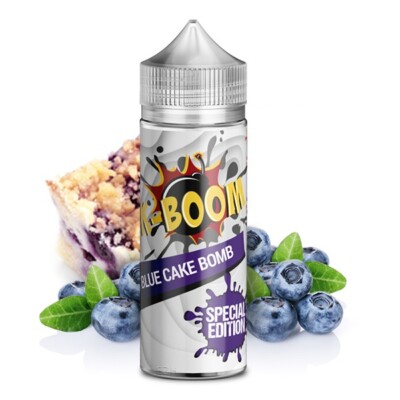 K-Boom - Blue Cake Bomb Original Rezept - 10ml Longfill Aroma in 120ml Flasche