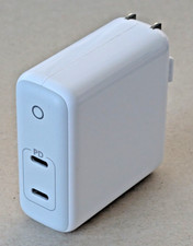 Anker 60W 2-Port USB C Charger PowerPort Atom PD 2 w/GAN Tech WHITE - Foldable
