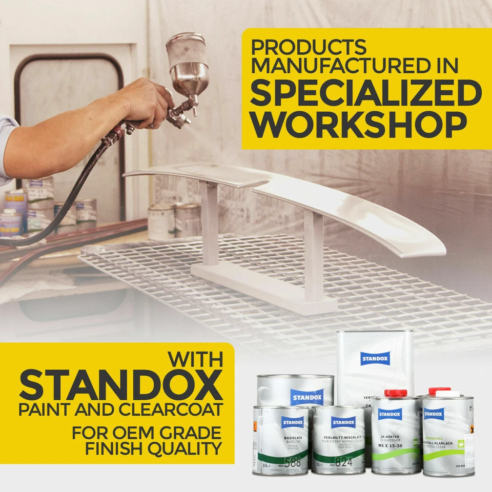 Fyralip Y22 Painted 400 Steel Gray Trunk Lip Spoiler For BMW 3 Series E46 Sedan - Изображение 3 из 4