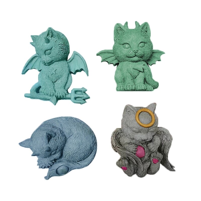 Molde de silicona Little Monsters molde de resina epoxi molde para hacer