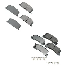 Akebono ProACT Front & Rear Ceramic Disc Brake Pad Kit For Celica Prizm GSi GTS