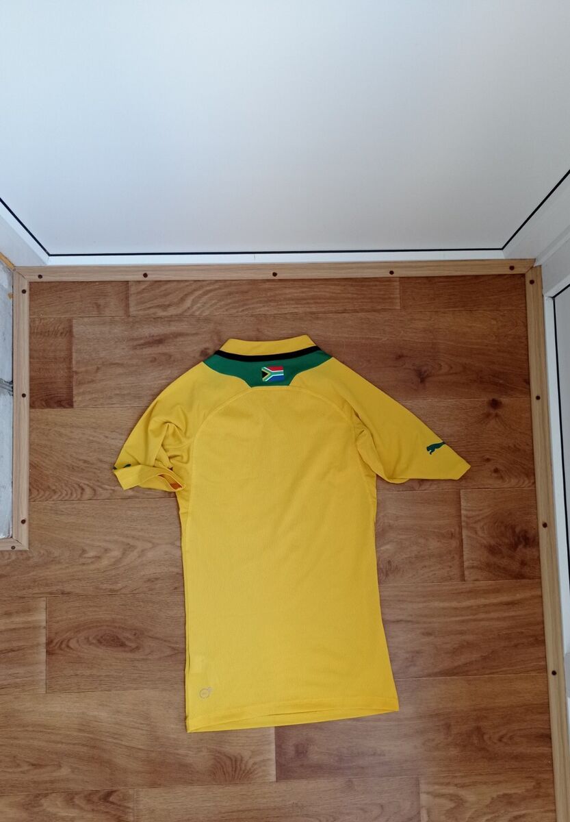 12-13 PUMA サッカー 南アフリカ代表 ゲームシャツ イエローL SOUTH AFRICA 2012 2014 HOME FOOTBALL SHIRT SOCCER JERSEY