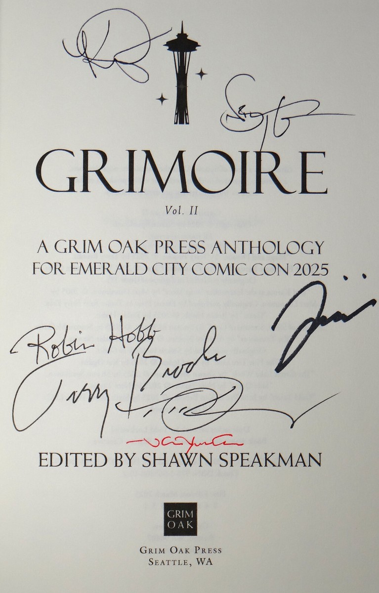 Shawn Speakman Matt Dinniman SIGNED 7x GRIMOIRE Grim Oak 2025 ECCC