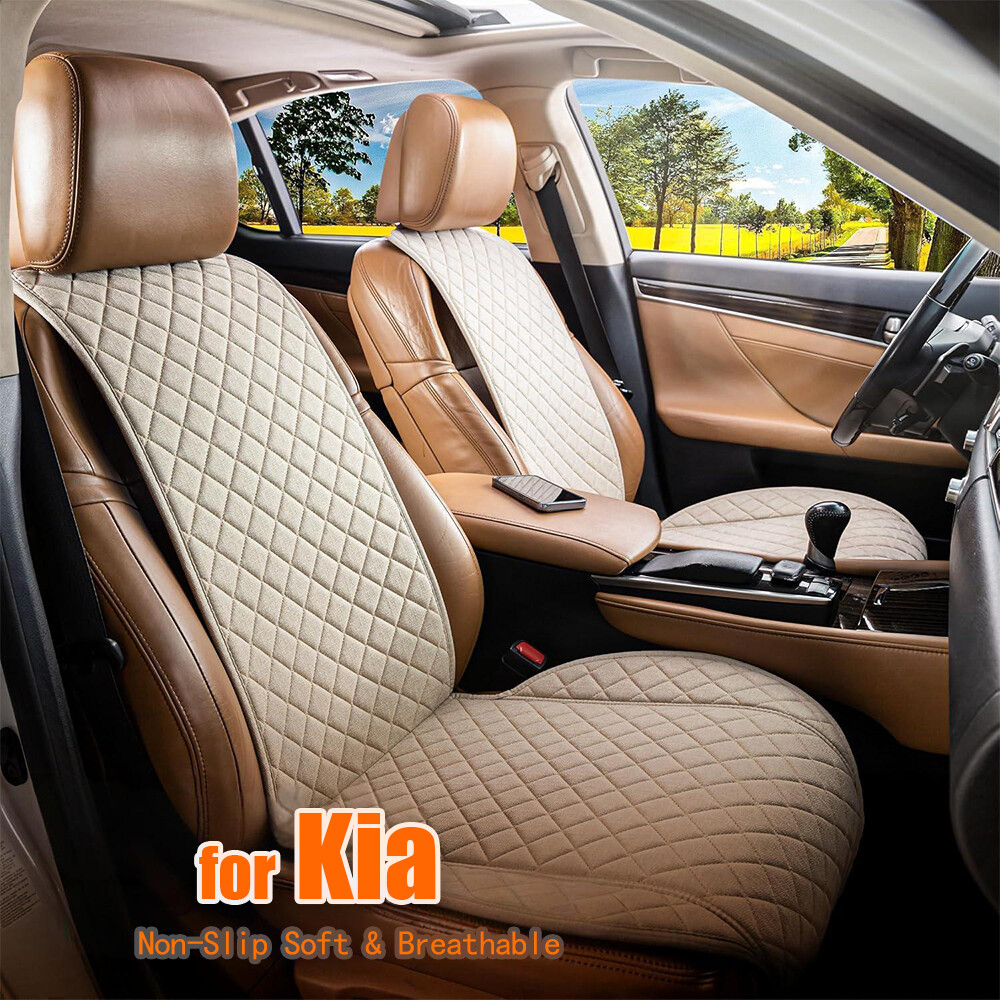 For Kia Optima Soul Sorento Car Seat Cover Linen Breathable Front Driver  Cushion