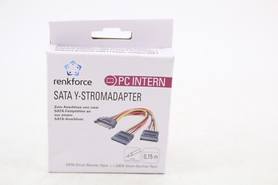 Renkforce Power Adapter [1x IDE Power Plug 4pin - 1x 15pin SATA Power Female