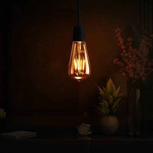 Vintage Amber Antique Retro Style Filament Light Bulbs Edison Lamp E14 B22 E27 - Picture 45 of 45