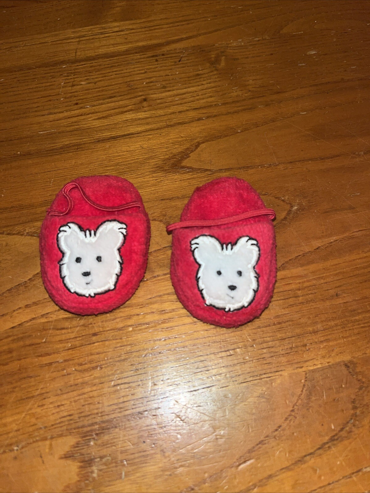 SAOLA Pigiama American Girl Coconut rosso cane faccia pantofole RITIRATO 2012 SOLO PANTOFOLE