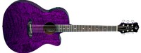 Luna Gyp E Qa Tpp Gypsy Series Acoustic Electric Quilt Ash Trans Purple Guitar on sale Luna Gyp E Qa Tpp Gypsy Series Acoustic Electric Quilt Ash Trans Purple Guitar on sale