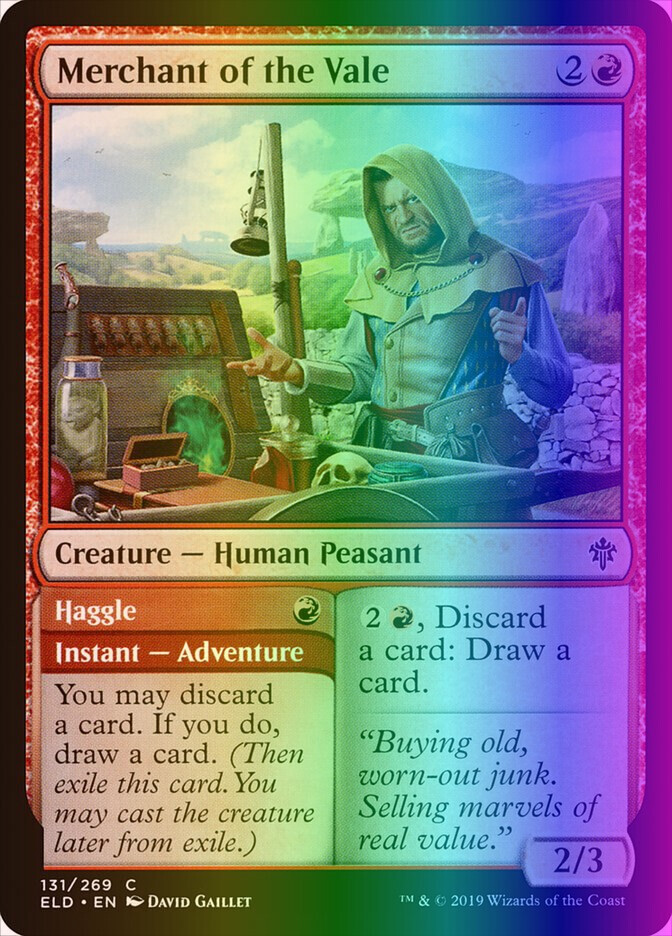 MTG Merchant of the Vale (131/533) Throne of Eldraine NM FOIL MTG Merchant of the Vale (131/533) Throne of Eldraine NM FOIL