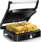 Panini Press Grill 1200W Sandwich Maker W/ Non-Stick Plates Temperature Control