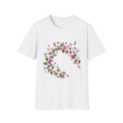 Blumenkranz T-Shirt, weiche Baumwolle Tee, Geschenk für Naturliebhaber, Frühlingsmode, - Bild 8 von 19