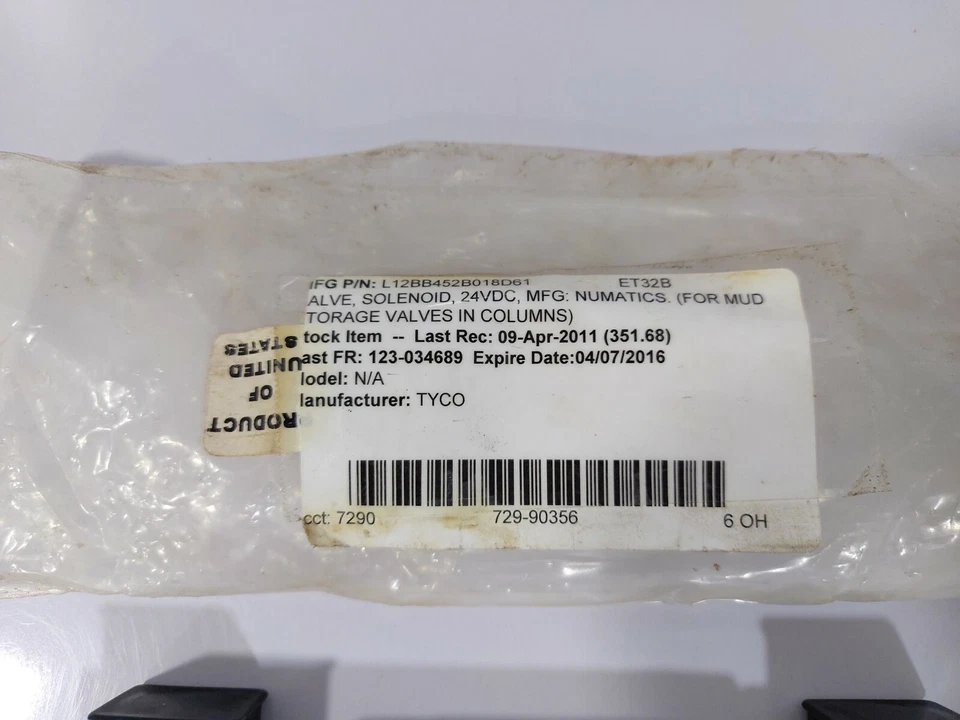 Numatics L12BB452B018D61 Solenoid Valve 14.5 -145 PSIG AIR 1-10BAR - Image 2 of 4