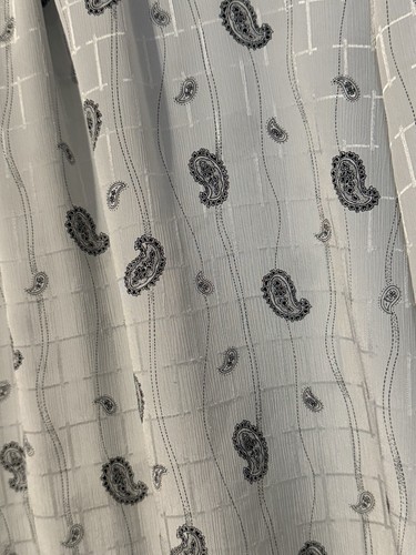 Judy Bond Blouse Paisley Sheer Size 12 Retro 70s 80's Buttons Designer Career - Picture 13 of 14