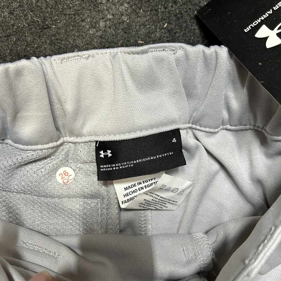 Under Armour Boys' UA Logo Baseball Pants, Gray, Size 4 eBay
