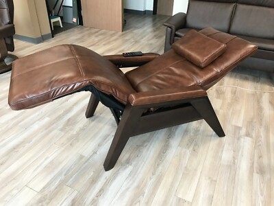 Human Touch Gravis ZG Zero Gravity Recliner Massage Chair + Heat Saddle Leather