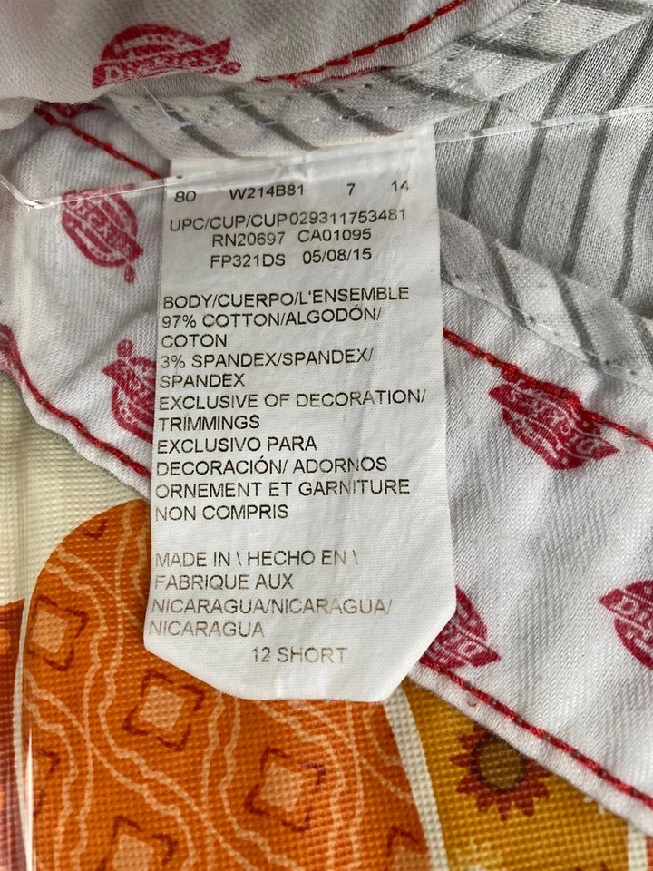 S103 Women's Dickies Subaru Embroidered Tan Uniform Chino Pants - Size 12 Short - Image 3 of 4