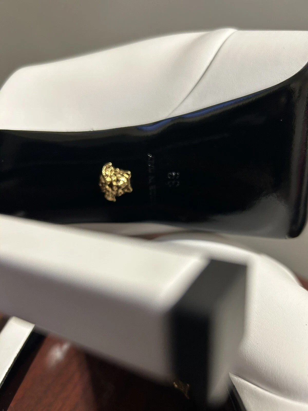 Versace decolte bianche Medusa platform EU39 US9