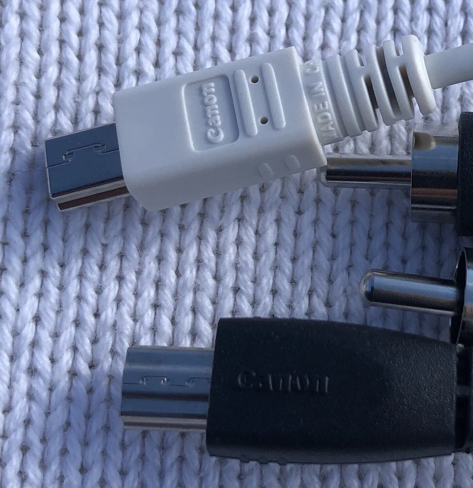 GENUINE CANON Sync Data USB Cable Cord & AV Cable Cord - Canon PowerShot Brand N - Image 3 of 4